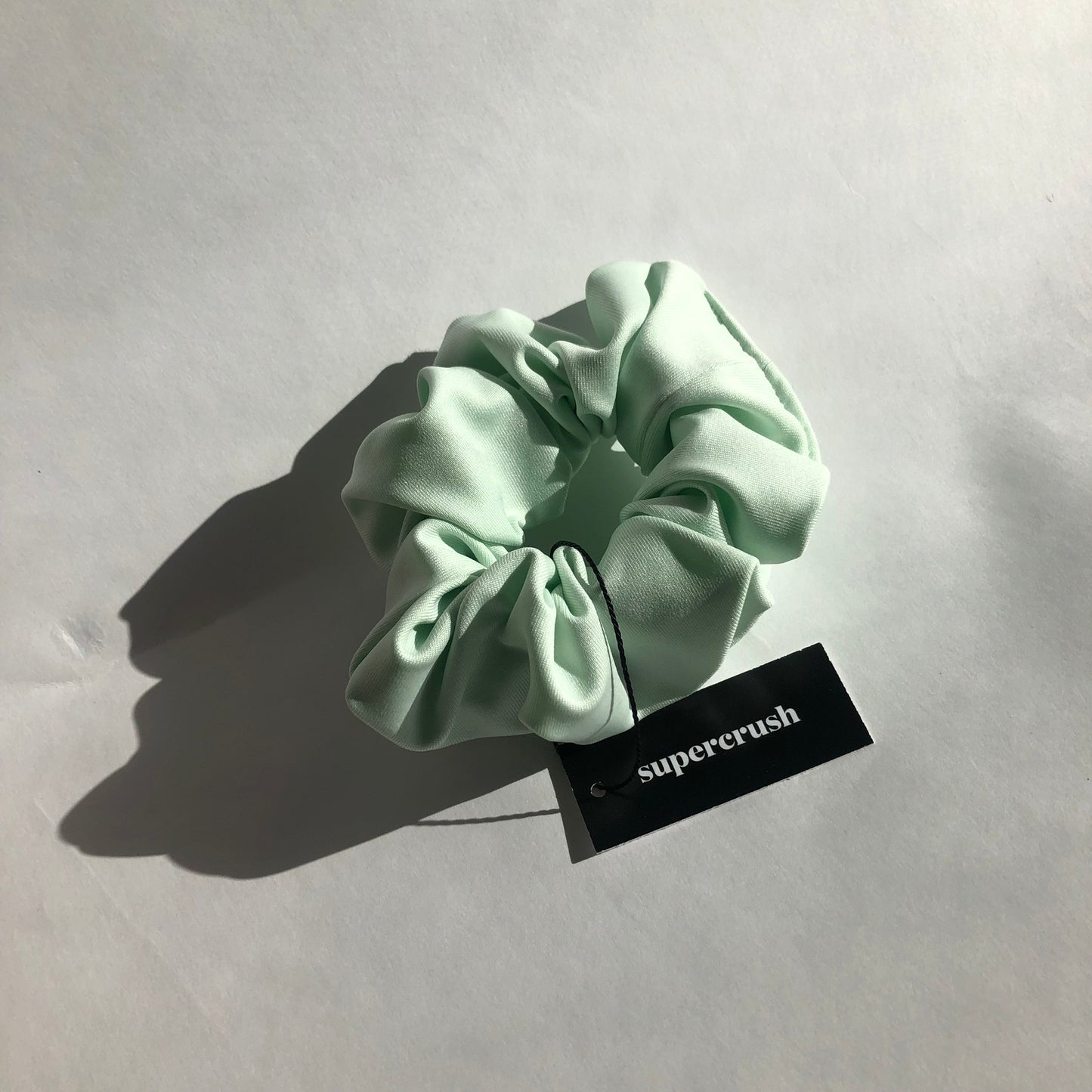 green blue scrunchie