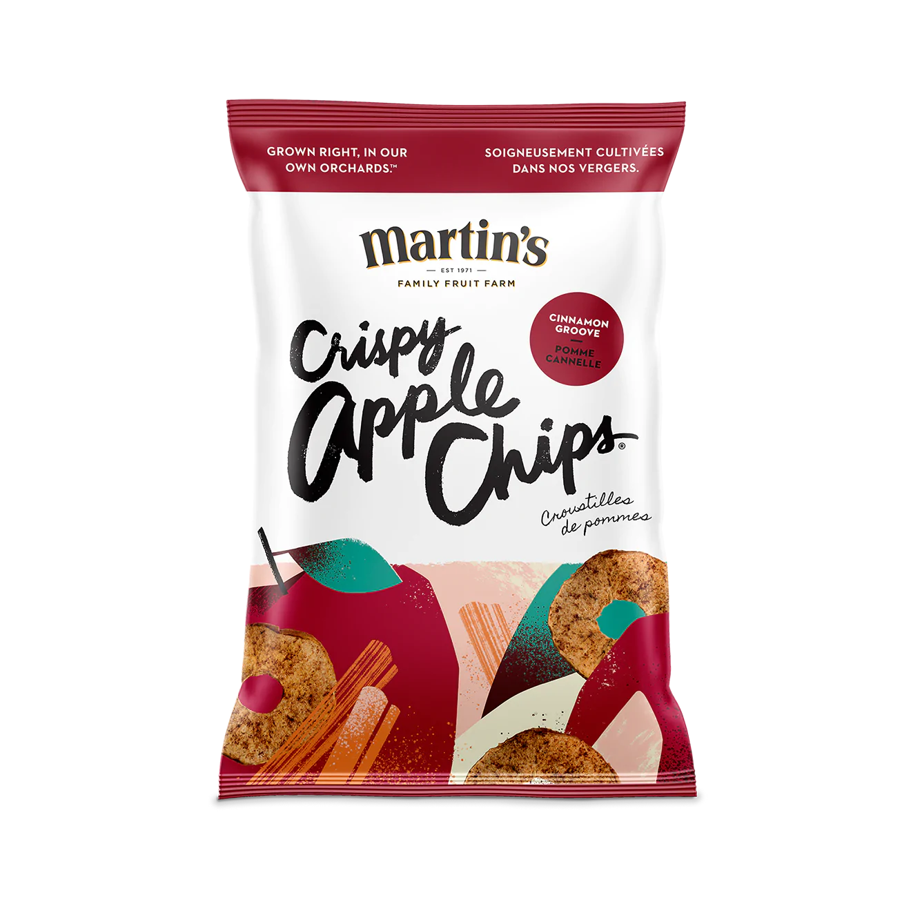 apple chips cinnamon flavour