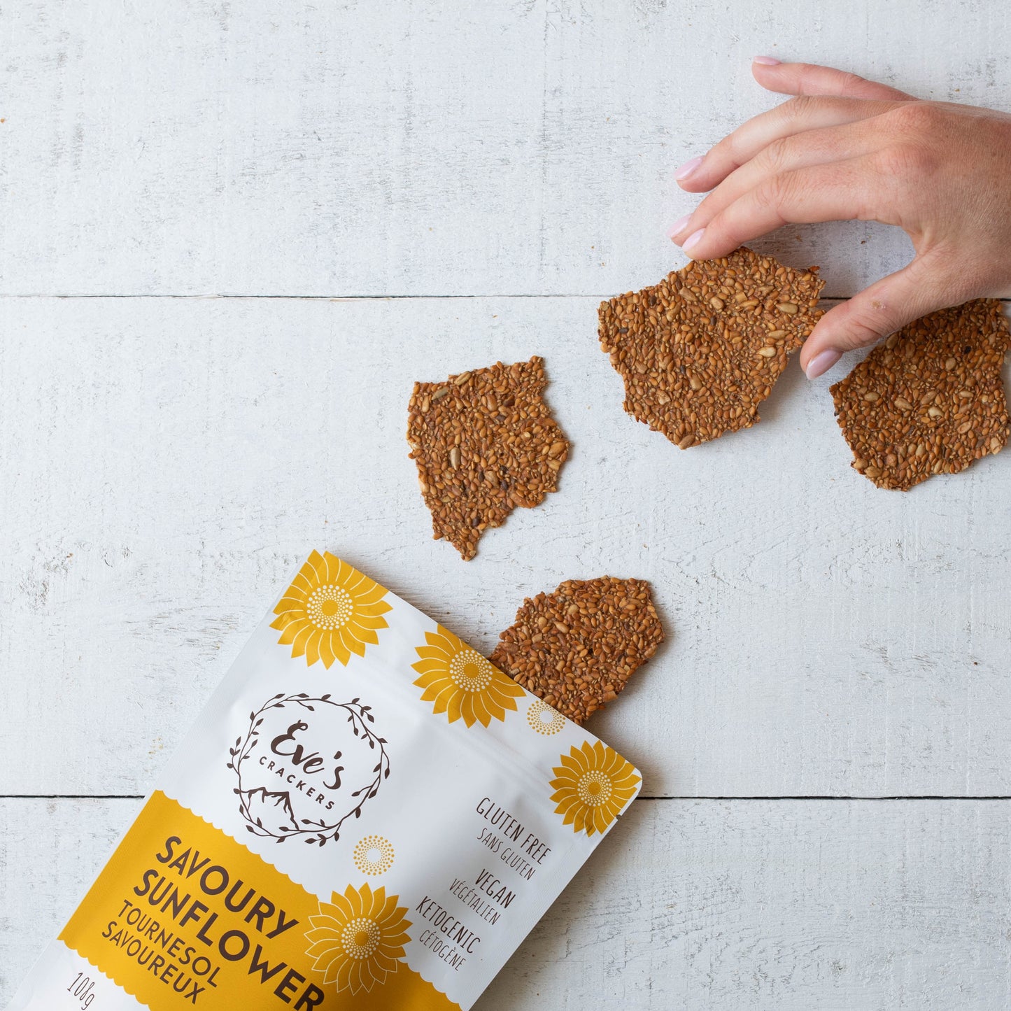 Savoury Sunflower Crackers