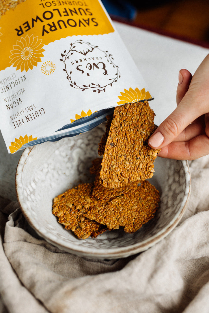 Savoury Sunflower Crackers