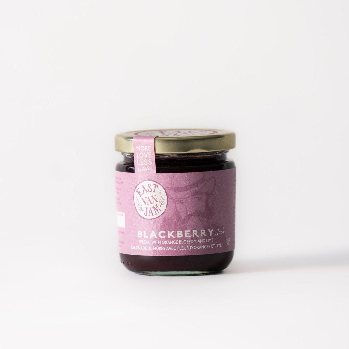 blackberry jam in glass jar